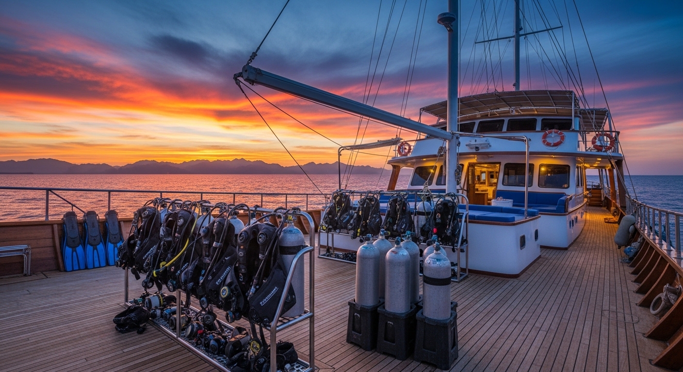 Liveaboard Tagesablauf: Von 5:30 Uhr bis Nachttauchgang