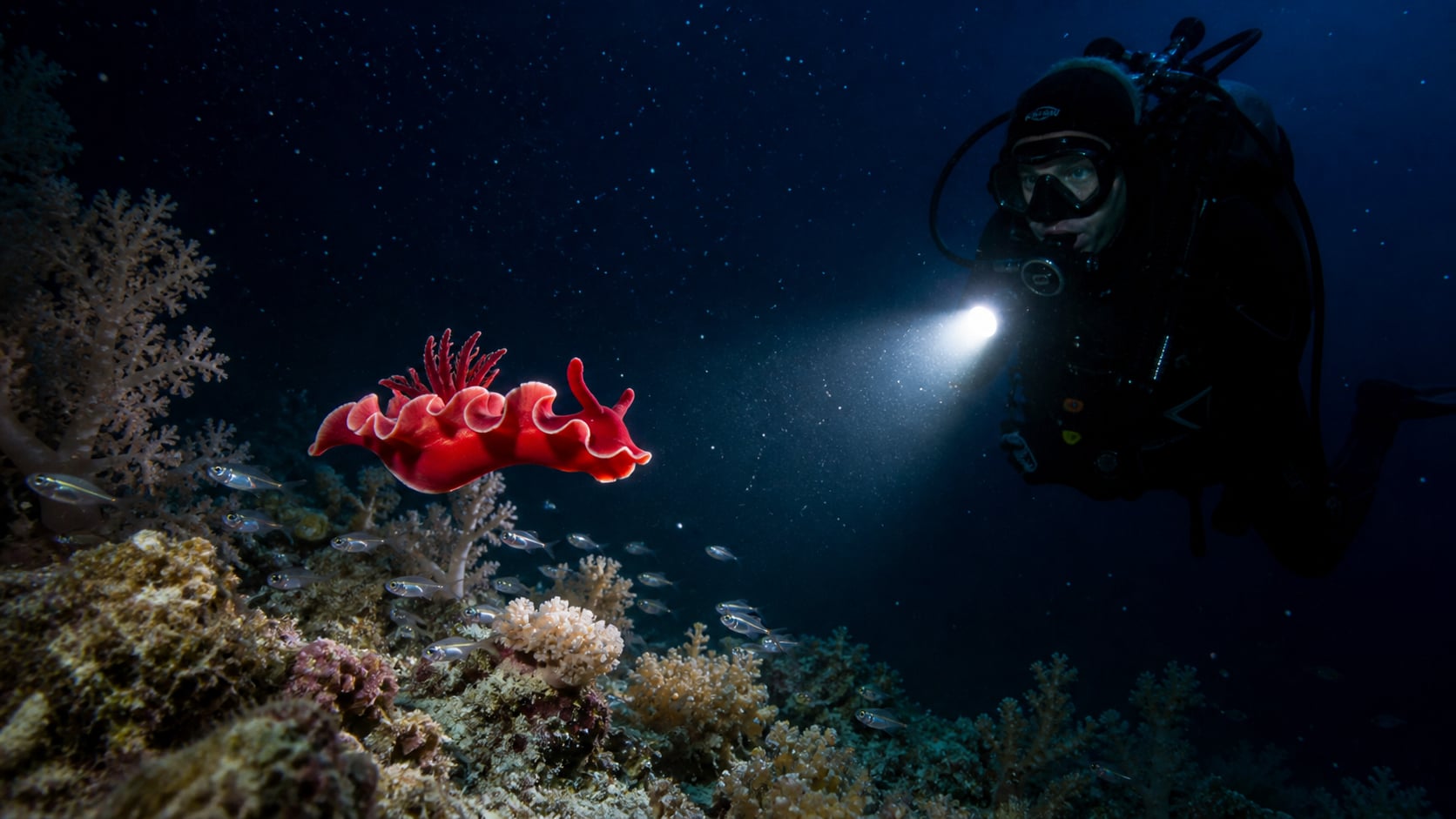 Nachttauchen im Roten Meer: Spots, Tiere & Ausrüstung