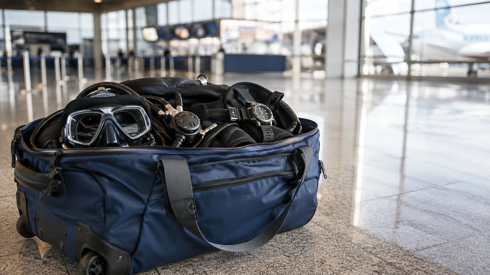 Tauchgepäck im Flieger: Ausrüstung sicher transportieren